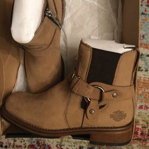 Harley Davidson Motorcycle Boots New 7 Buckle